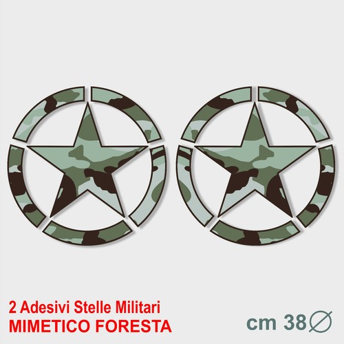Adesivi stella militare - 2,