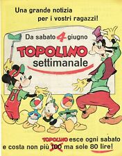 TOPOLINO fumetto settimanale
