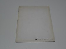 CADILLAC 1968 FLEETWOOD DE VILLE ELDORADO DEPLINAT BROCHURE PROSPEKT (A1-2)