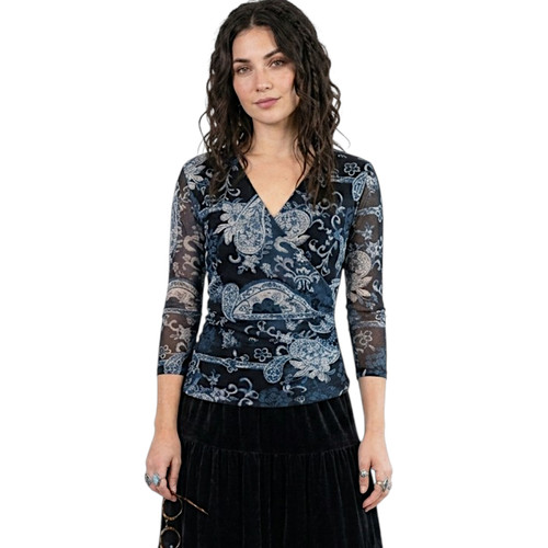 Top vintage maglia floreale