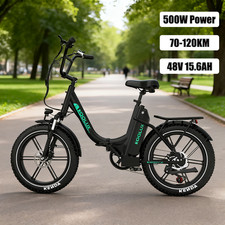 Bicicletta Elettrica KOOLUX KL6S 48V15.6AH pieghevole 120KM Bici da città Adulto