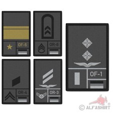 Patch rango esercito tedesco Luftwaffe marina grigio #BW-Patch