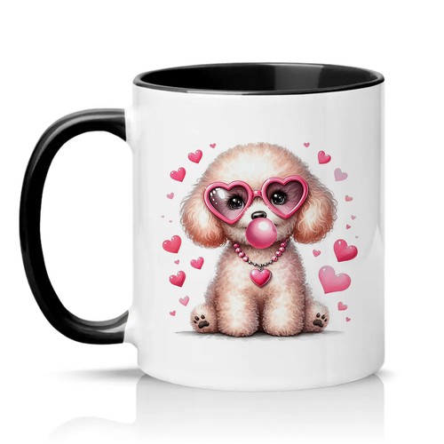 Puppy blowing bubblegum womens - blowing,
