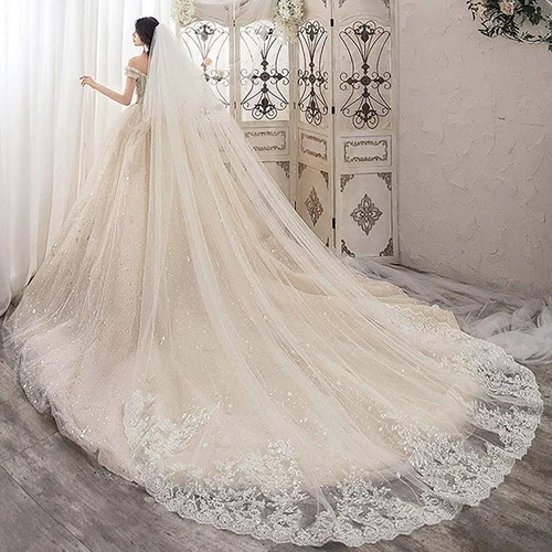Velo sposa lungo uno - velo, da