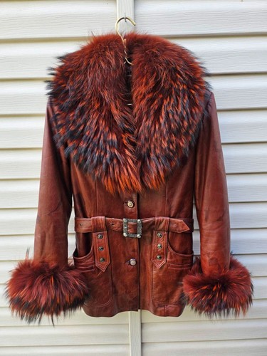 Cappotto vintage vera pelle