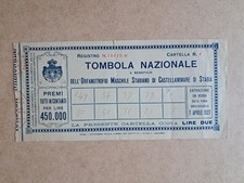 Biglietto Cartelle Tombola