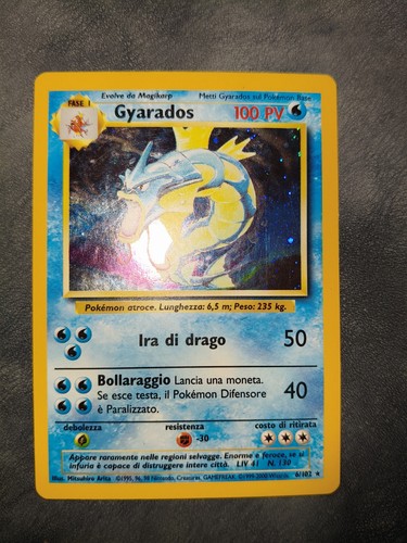Gyarados holo set base 102 - base, 6/102