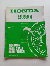 Honda Dominator NX 500-650 VARIANTI 1989 manuale officina originale