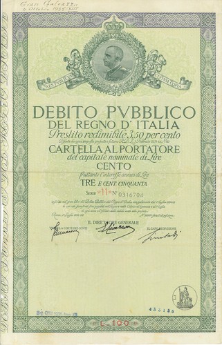 Debito pubblico del - debito,