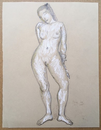 Disegno originale gesso bianco - disegno,