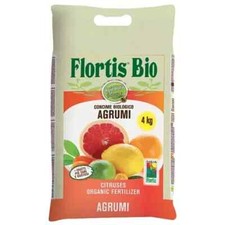 FLORTIS Concime AGRUMI BIOLOGICO in Pellet Kg 4 Abbondante Fruttificazione