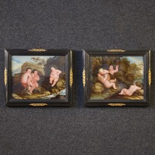 Pair of Paintings on Glass 2