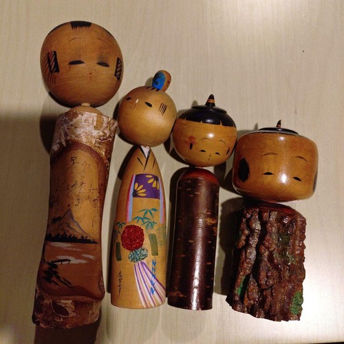 Kokeshi showa retrò set - showa,