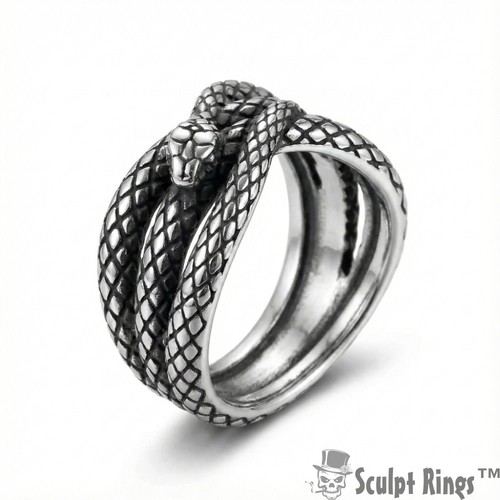 Anello serpente arrotolato - a,