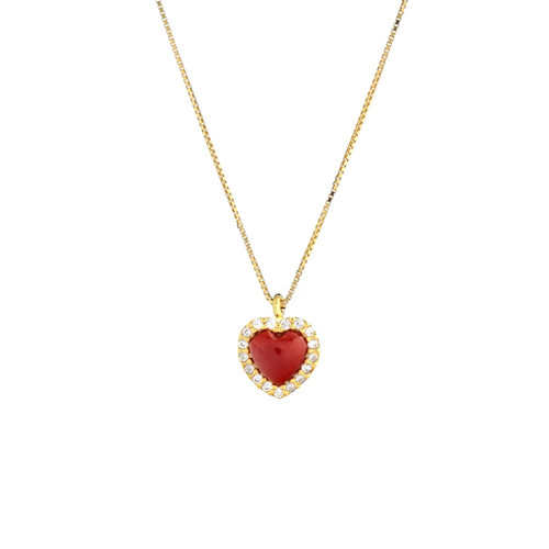 Collana cuore argento - in, 925