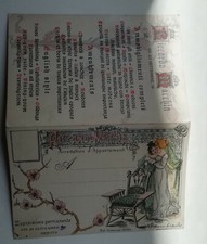 Cartolina Pubblicitaria Riccardo Macchia Genova Arredamento Appartamento Liberty