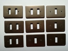 N* 9 VECCHIE PLACCHE "VIMAR"  IN ALLUMINIO - USATE IN BUONO STATO