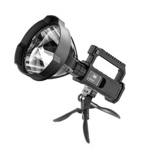 TORCIA LUCE LAMPADA RAGGIO LUNGO TREPPIEDI PESCA CACCIA RICARICABILE USB TEB0604