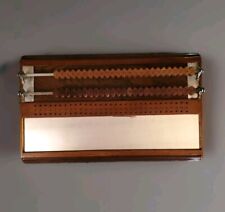 Tabellone Segnapunti Biliardo in Legno con Specchio e Numeri in Legno Anni 40