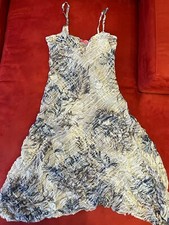 Stupendooo Vestito Nuovo Mariella Burani Effetto Goffrato Con Sottoveste