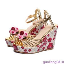 Sandali donna stampa fiori