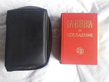 La bibbia di gerusalemme EDB 4° edizione 1980 con custodia finta pelle nera