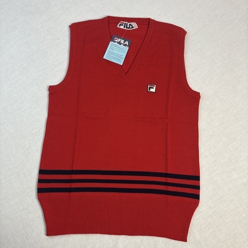Gilet maglione maglia rosso
