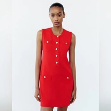 Abito corto in maglia Zara -