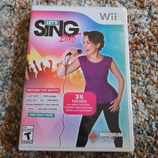 Let's Sing 2016 (Nintendo Wii, 2015) NTSC completo con manuale testato e funzionante 