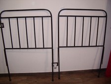 Antico Letto Testata E Pediera In Ferro Battuto una piazza vintage