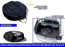 CUSTODIA  RUOTA DI SCORTA BORSA  PORTA RUOTA PER AUTO BAGAGLIAIO CM. 58 X 20
