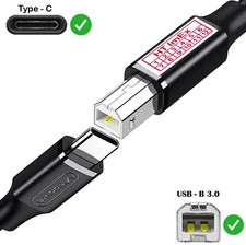 USB-C auf USB B 2.0 Scanner Druckerkabel für EPSON AcuLaser C1100, C4200
