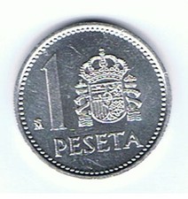 SPAGNA ESPANA SPAIN SPANIEN MONETA 1 PESETA ANNO 1989