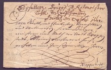 Lettera con fronzoli 1661 da