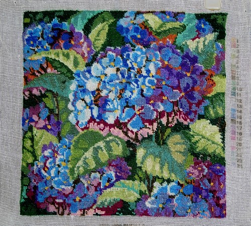 Quadro mezzo punto ricamato - , a