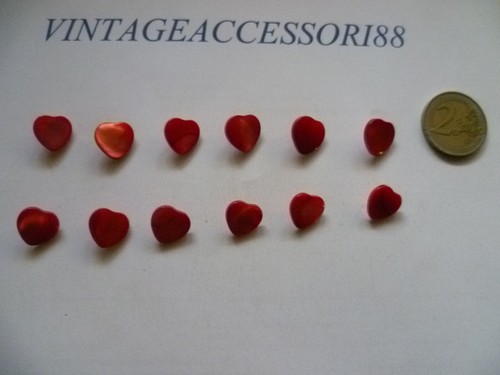 Bottoni cuore vera - 12,