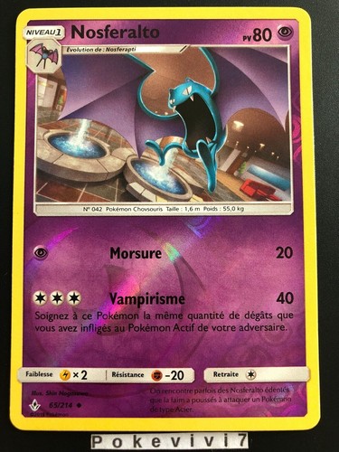 Carta pokemon nosferalto - carta,