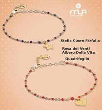 Bracciale donna Boccadamo acciaio Farfalla Cuore Stella Quadrifoglio Albero Rosa