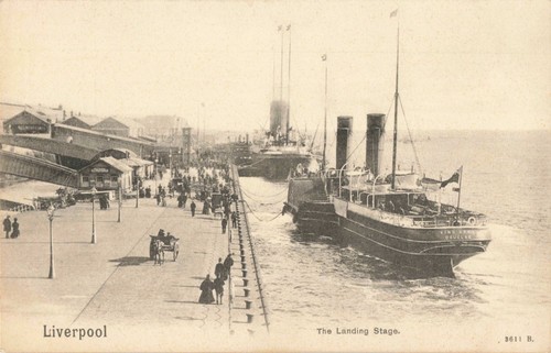 Liverpool the landing stage - the,