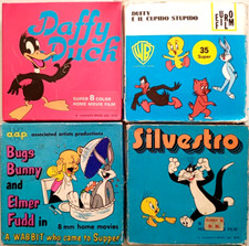 LOTTO DI 4 FILMINI SUPER 8