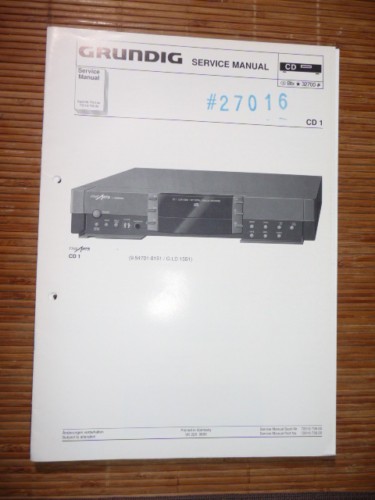 Manuale servizio grundig - di, cd