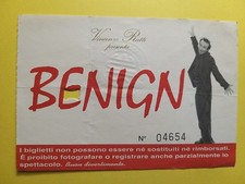 Biglietto - Roberto Benigni -