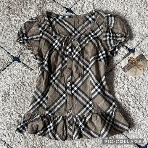 Camicetta burberry blue - burberry, label