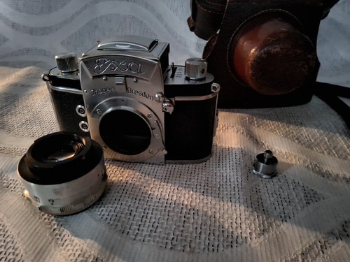 Fotocamera vintage exa ihagee - fotocamera,
