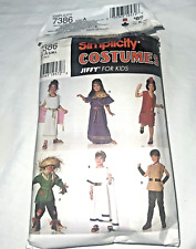 Simplicity Costumes Sewing Patterns 7386 Child Size 3-8 Greek Roman Toga Flapper