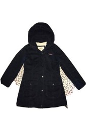 Giubbotto Hollister Donna Giacca Taglia S Slim Giubbotto Blu Parka Woman Jacket