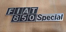 STEMMA LOGO FREGIO FIAT 850 SPECIAL IN METALLO - NUOVO