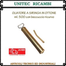 Oliatore a siringa in ottone