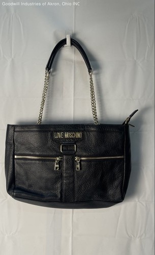 Love moschino black - black, pebbled