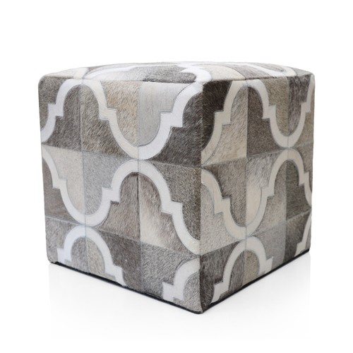 Pouf ottomano pelle di - pouf,